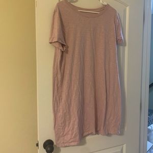 Light Pink T-Shirt Dress